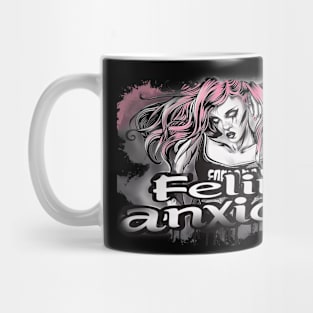 Feeling Anxious Graphic T-shirt 04 Mug